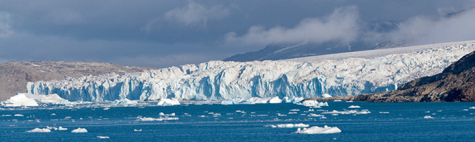Glacier, Napassorssuaq Fjord, East Greenland
