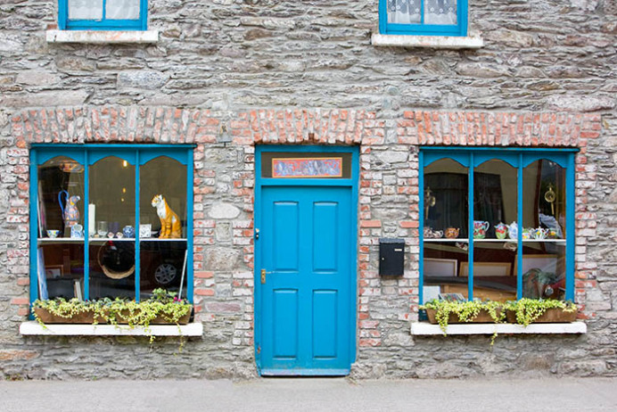 Blue door, Sneem, Co. Kerry, Ireland