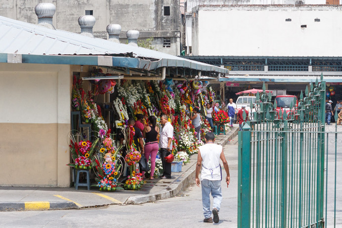 Flower market, Guayaquil.