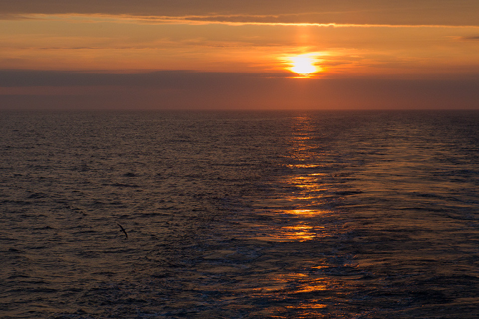 Sunrise in Bering Strait