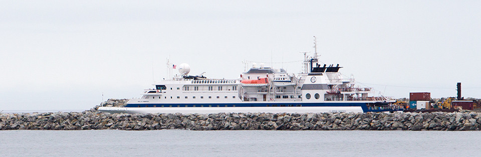 Clipper Odyssey at Nome dock