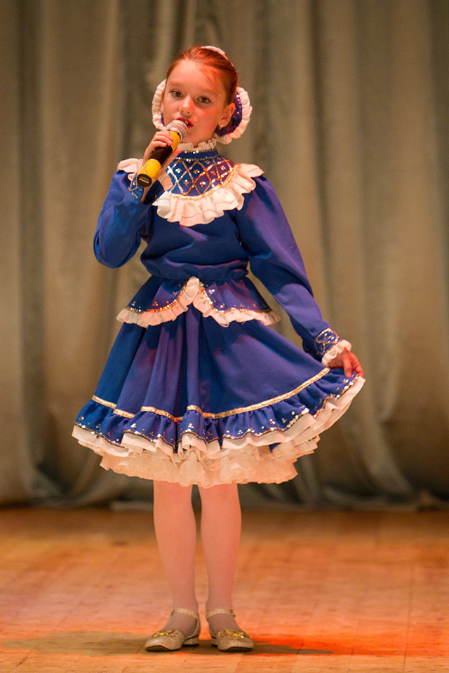 Singer, cultural performance, Provideniya, Russia