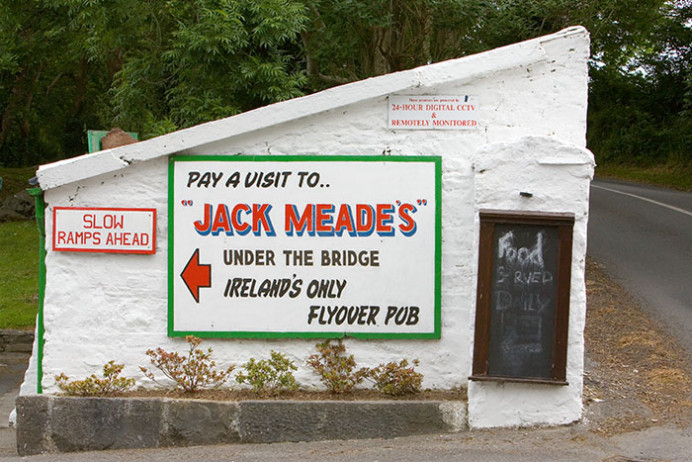 Sign to Jack Meade's Pub, Dunmore East, Co. Waterford, Ireland