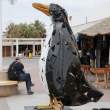 Penguin sculpture, resort town of Paracas, Peru