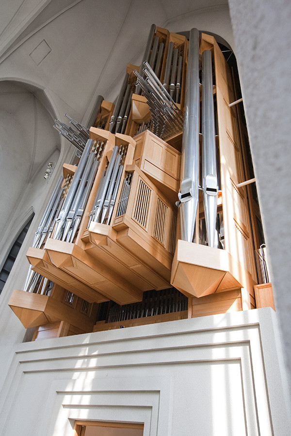 Hallgrimskirkja organ, Reykjavik. Built in 1992 with 72 stops and 5,275 pipes.